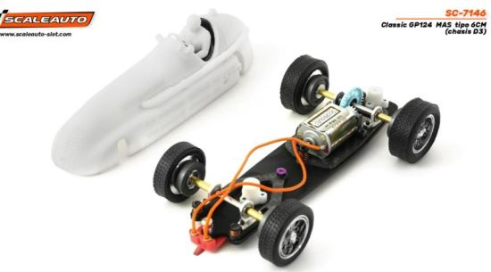 Preview: Scaleauto 1:24 Classic MAS 6CM Bausatz White Kit SC-7146